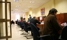 Interior de la Oficina de Atención al Contribuyente