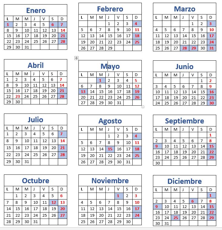 Calendario 2024 Filatelia