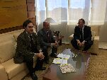 Un momento del encuentro en la Consejería de Fomento