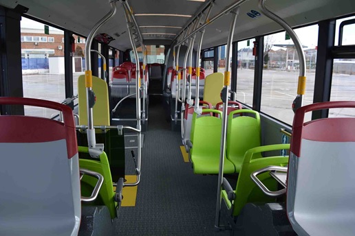 Auvasa nuevos buses detalle interior