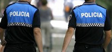 Dos agentes de la Policía Local de la capital