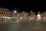 Vista nocturna de la Plaza Mayor