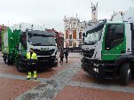Los dos nuevos camiones recolectores para el Servicio de Limpieza