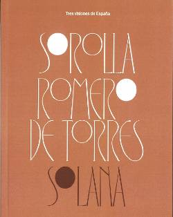 Portada recort. libro Sorolla. Romero de Torres. Solana