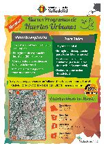 Cartel con la ubicación de los nuevos huertos