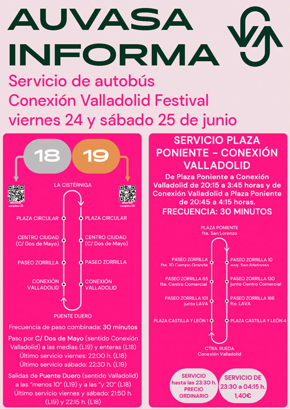 AUVASA bus Conexión Valladolid