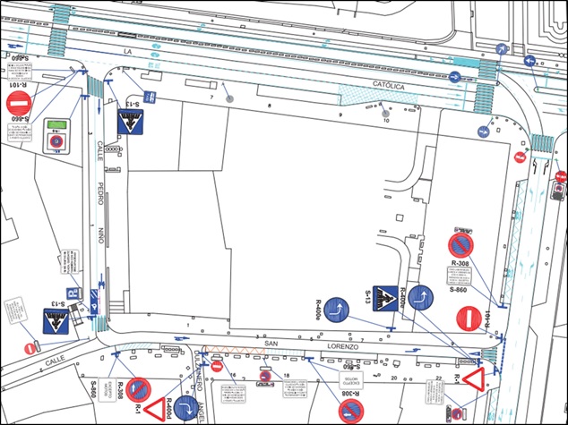 Reordenación tráfico San Lorenzo y Pedro Niño