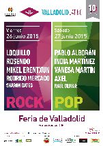 Cartel 2015 concierto Valladolid Latino