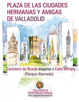Cartel Plaza de las Ciudades Hermanas