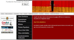Portada de la web de la Fundación Municipal de Cultura