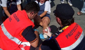 Miembros de Protección Civil