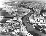 Vista aérea río Pisuerga a su paso por la ciudad (1963)