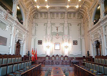 Detalle del Salón de Plenos