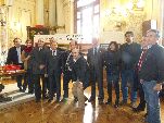 Los ganadores del Concurso con miembros de la Corporación Municipal
