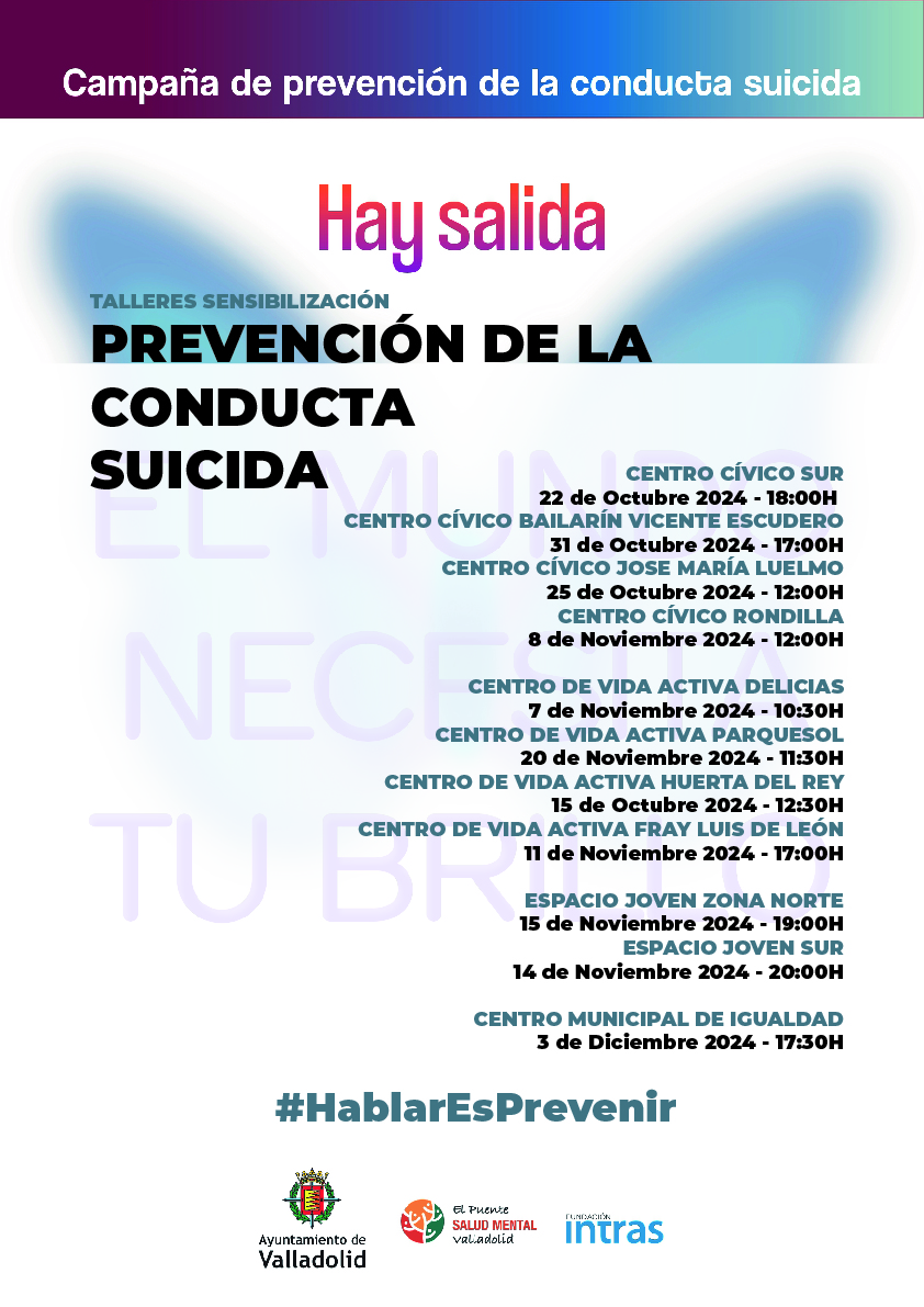 Campaña de prevención de la conducta suicida | Portal Web del ...